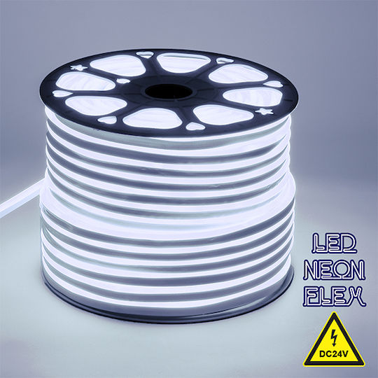 Водоустойчива LED Лента 220V Неутрално бяло Светлина 1м Неон Флекс
