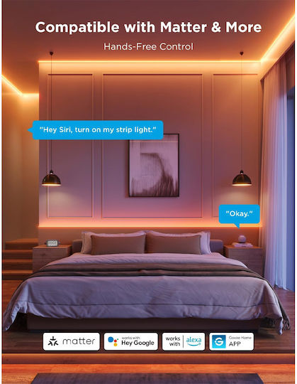 Govee Smart LED Strip Wi-Fi RGBICW Light 3m Type COB