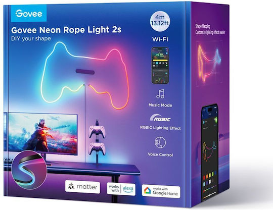Govee Αδιάβροχη Smart Ταινία LED Wi-Fi 4m Neon Flex