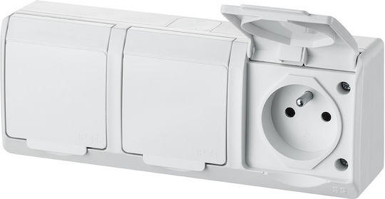 Elektro Plast Power Socket White 1pcs