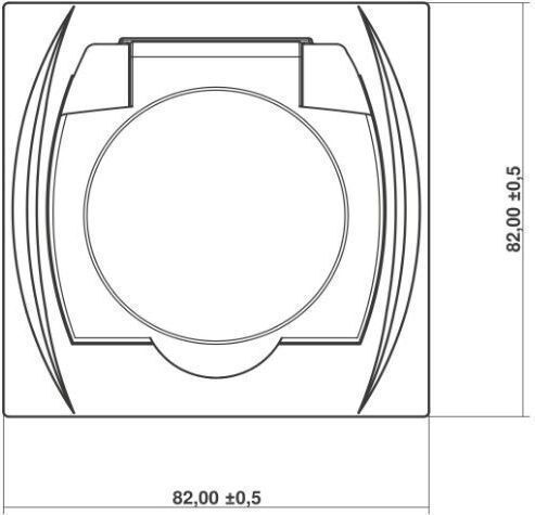 Priză Karlik Splashproof Logo W U Alb Lgpb-1z