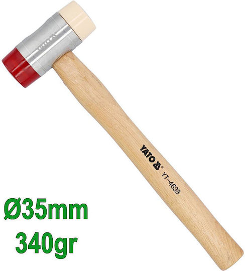 Yato Nylon PU Mattel 340gr with Wooden Handle YT-4632