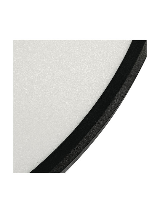 Eko Light Πλαφονιέρα Οροφής Μαύρη με Ενσωματωμένο LED