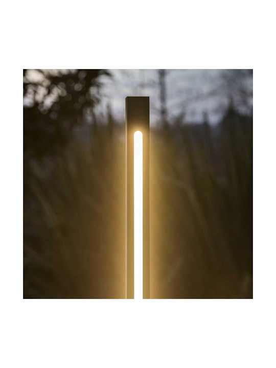 Ideal Lux Jedi Outdoor Small Post LED Lamp 25W With Warm White Light IP65 Black