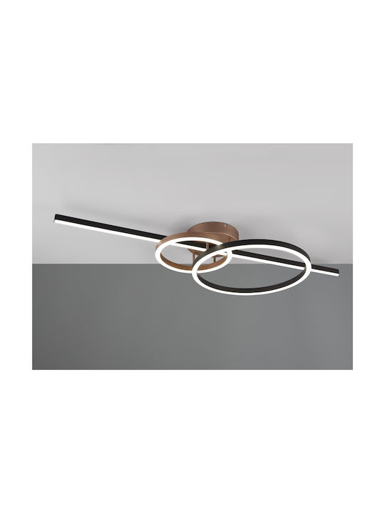 Trio Lighting Ceiling Mount Light Black with Integrated LED