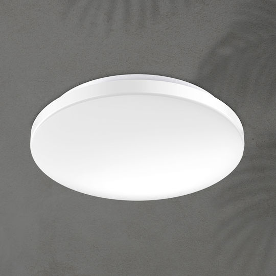 Eurolamp Πλαφονιέρα Οροφής 50εκ. Λευκή με Ενσωματωμένο LED