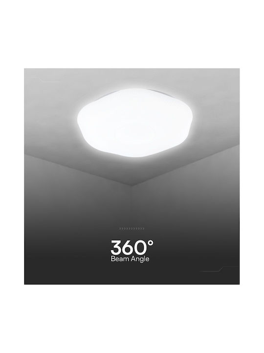 V-TAC Ceiling Mount Light White with Integrated LED and Remote Control