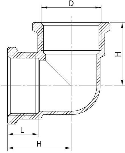 Invena Θηλυκή Σύνδεση Σωλήνα Ορειχάλκινη 3/8" ZM-02-010