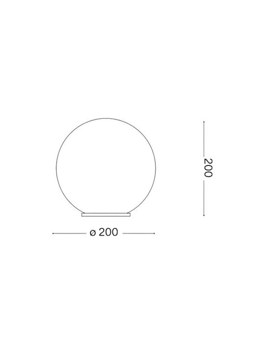 Ideal Lux Sole Pt1 Γλόμπος 60W 20x20cm