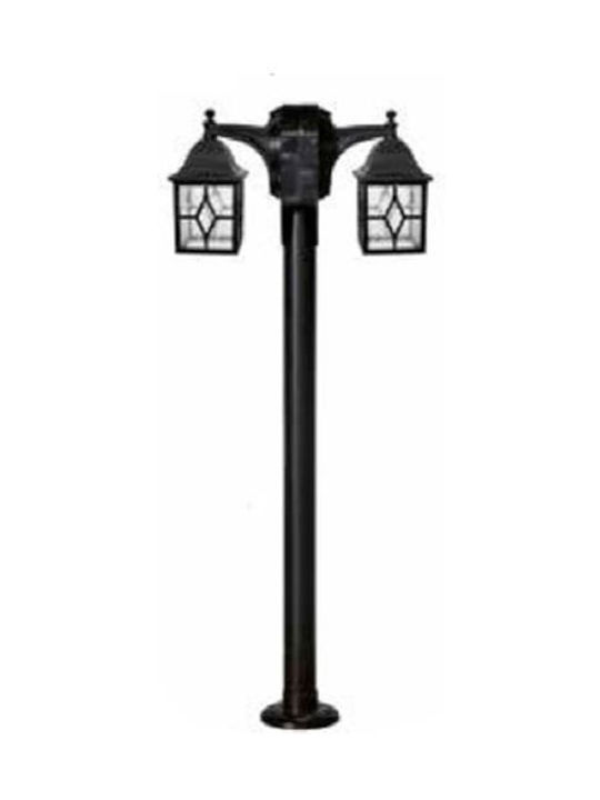 Heronia Outdoor Floor Lamp Small Post 10W IP23 for E27 Black