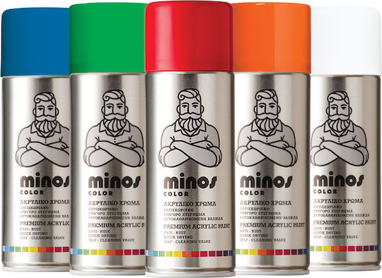Minos Spray Спрей Боядисване Акрилен Червено лилаво RAL 3004 400мл
