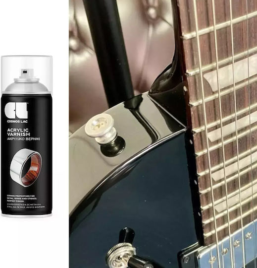 Cosmos Lac Σπρέι Βερνίκι Satine Ακρυλικό Διάφανο 400ml