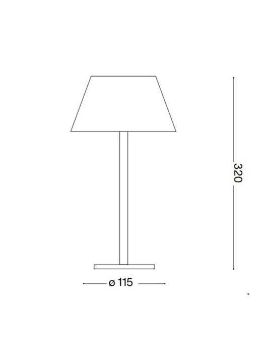 Ideal Lux Επιτραπέζιo Φωτιστικό LED 1.5W 32x11.5cm Ideal Lux Επιτραπέζιo Φωτιστικό LED 1.5W 32x11.5cm