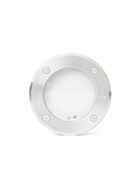Faro Barcelona Lio Spot Outdoor Floor Lamp 6W IP67 for GX53 Socket Silver