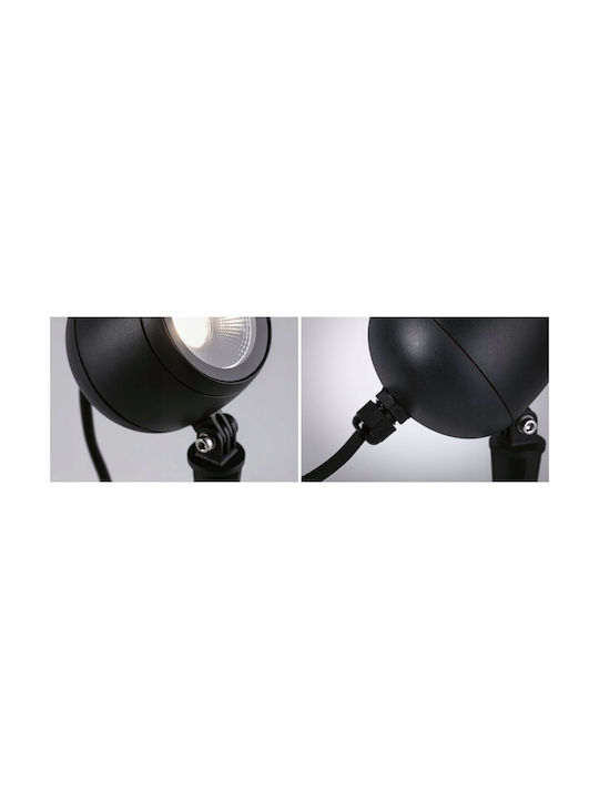 Paulmann Outdoor Floor Lamp Projector 8W with Warm White Light IP65 Gray