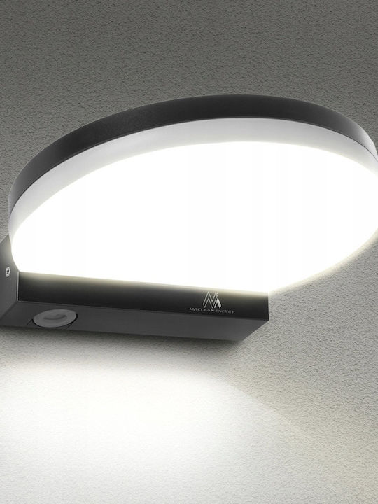 Maclean Energy Wall-Mounted Outdoor Light LED IP65 15W with Natural White Light