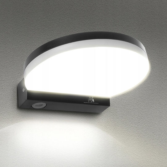 Maclean Energy Επιτοίχιο Εξωτερικό Φωτιστικό LED IP65 15W με Φυσικό Λευκό Φως