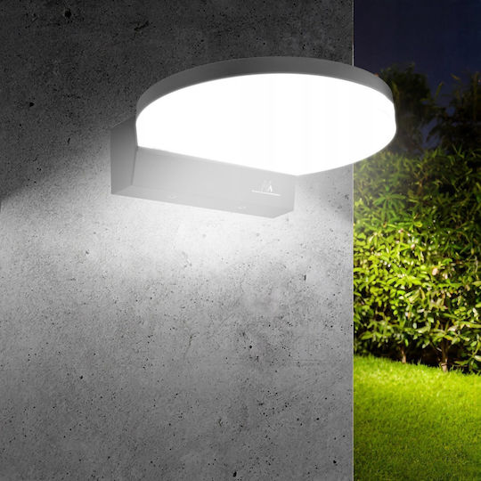 Maclean Energy Επιτοίχιο Εξωτερικό Φωτιστικό LED IP65 15W με Φυσικό Λευκό Φως