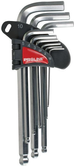Proline Allen-Schlüssel-Set mit 9 Schlüsseln