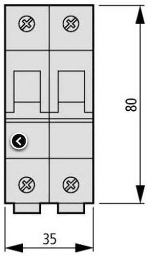 Eaton Автоматичен Прекъсвач 2Спецификация Двуполюсен AC 278662