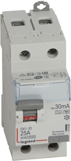 Legrand Αυτόματη Ασφάλεια 25A Διπολική AC/DC 411590
