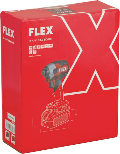 Flex ID 1/4" 18.0-EC HD C Impact Battery Screwdriver Solo Brushless 18V