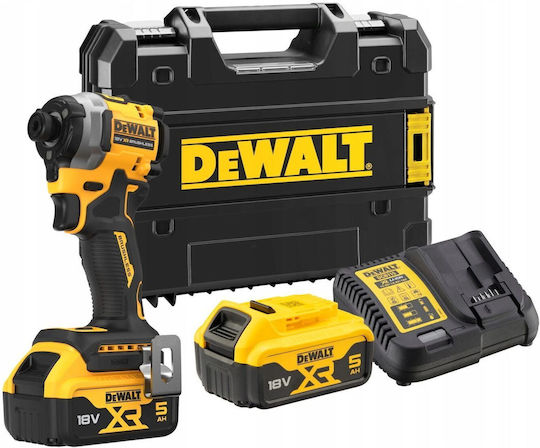 DEWALT DCF850P2T Impact Screwdriver Battery Brushless 18V 2x5Ah