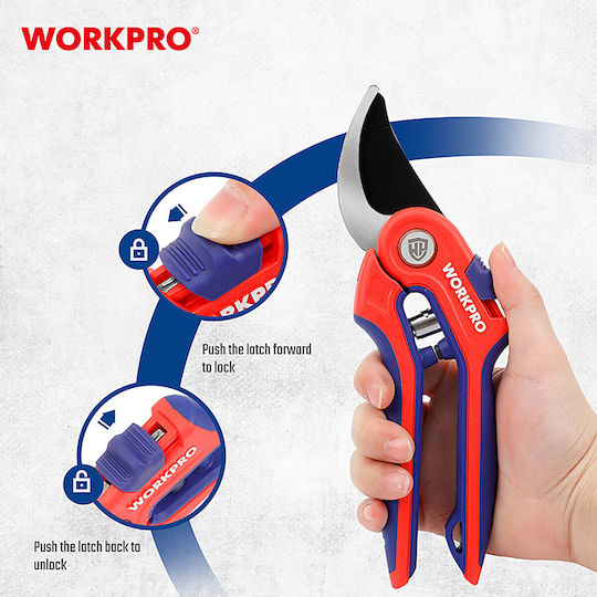 WorkPro Ψαλίδι Κλαδέματος με Μέγιστη Διάμετρο Κοπής 19mm