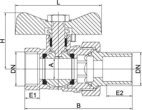 Invena Βάνα / Διακόπτης 1/2"