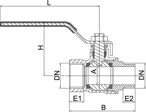 Invena Wasserhahn / Schalter 3/4"