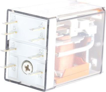 Finder Ρελέ Ράγας Καστάνιας 10A Διπολικό με Τάση 230V