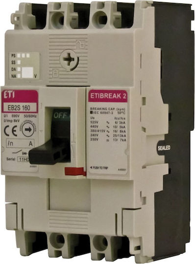 ETI Phase 3-Pole Power Relay 160A