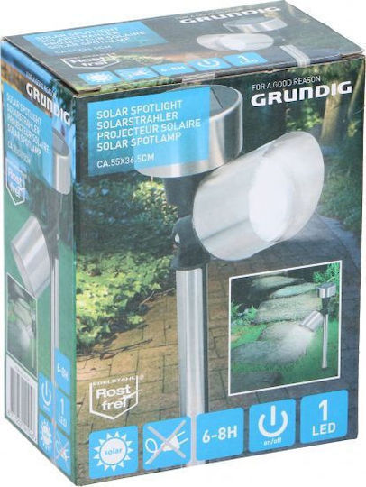 Grundig Καρφωτό Ηλιακό Φωτιστικό Φανάρι με Φωτοκύτταρο 5.5x36.5εκ.