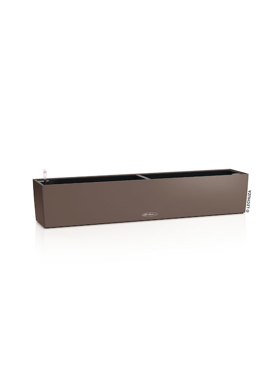 Lechuza Balconera Self-watering Planter Box Plastic Reddish Brown 100x19x19cm.
