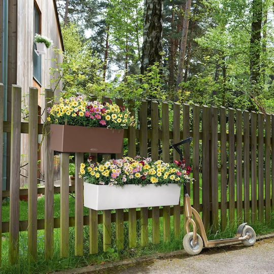 Lechuza Balconera Selbstbewässernd Blumenkasten Kunststoff Reddish Brown 100x19x19cm.