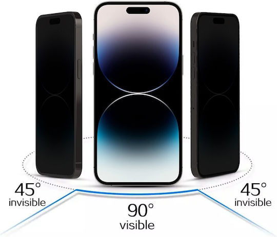Glass 0.2mm Privatsphäre Gehärtetes Glas Schwarz (Galaxy A51)