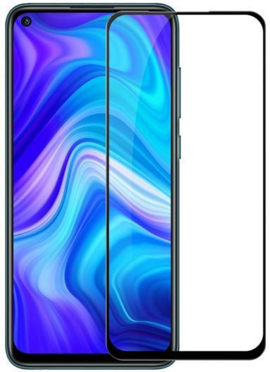 Full Glue Full Face Tempered Glass Μαύρο (Redmi Note 9)