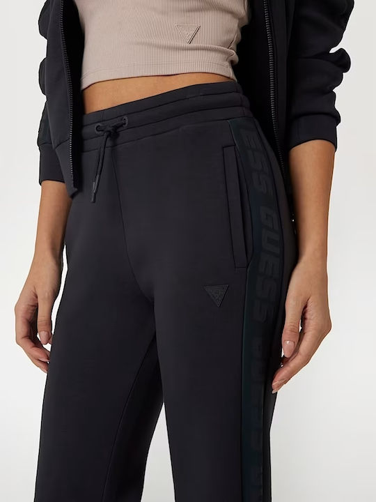 Women's Dark Blue Sweatpants Side Guess Jeans Logo