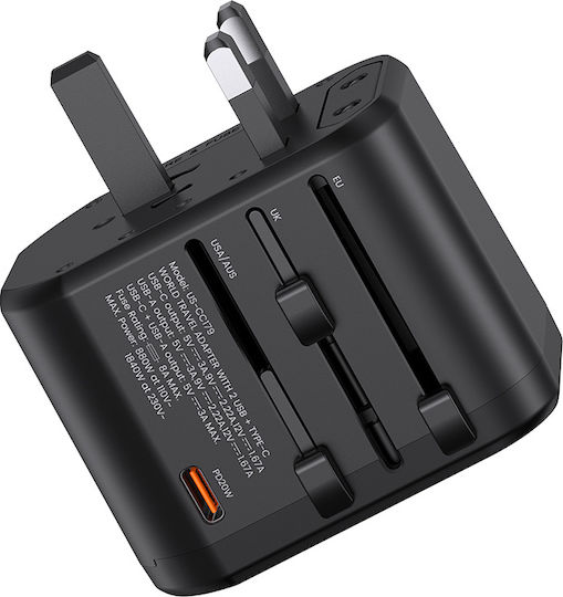 Usams Us Steckdosenadapter zu Universal