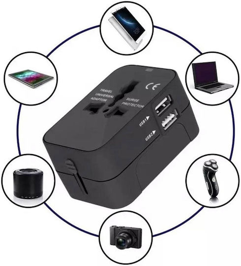 Techsuit Αντάπτορας Πρίζας σε Universal