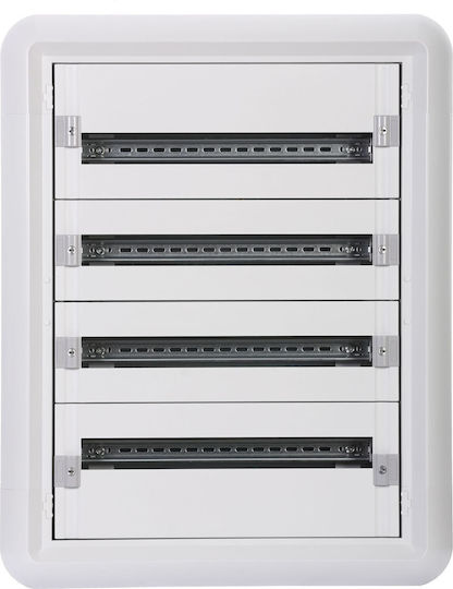 Legrand Ηλεκτρολογικός Πίνακας Επιτοίχιος, 4 Σειρών, 24 Στοιχείων