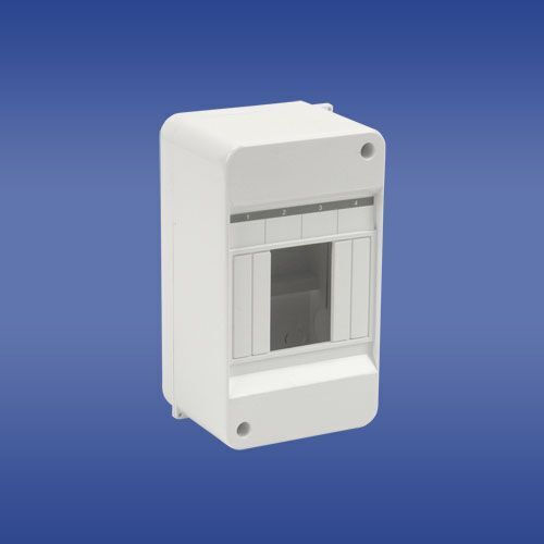 Elektro Plast Wall mounted 4-Elements Fuse Box with 1 Row