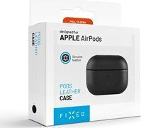 Fixed Θήκη Δερμάτινη σε Μαύρο χρώμα για Apple AirPods Pro