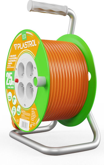 Plastrol 1 Platz mit Kabel 25m Durchmesser 3 x 1mm² Orange