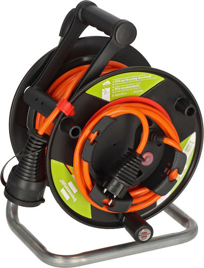 Brennenstuhl Waterproof Extension Reel Cord Black