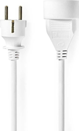 Nedis Power Extension Socket Angled 1x Socket White 3m