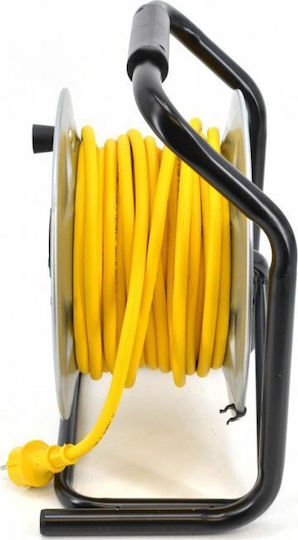 AWTools Waterproof Extension Reel Cord 3 x 2.5mm²/40m Yellow