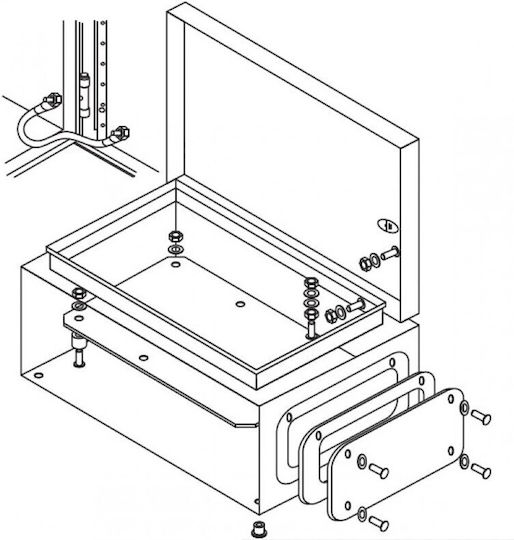 Wall mounted Waterproof Fuse Box W600xH400xD200mm
