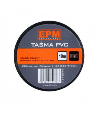EPM Изолационна лента 19мм x 10м Черен