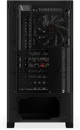Krux Palum Gaming Midi-Turm Computergehäuse mit Seitenfenster Schwarz